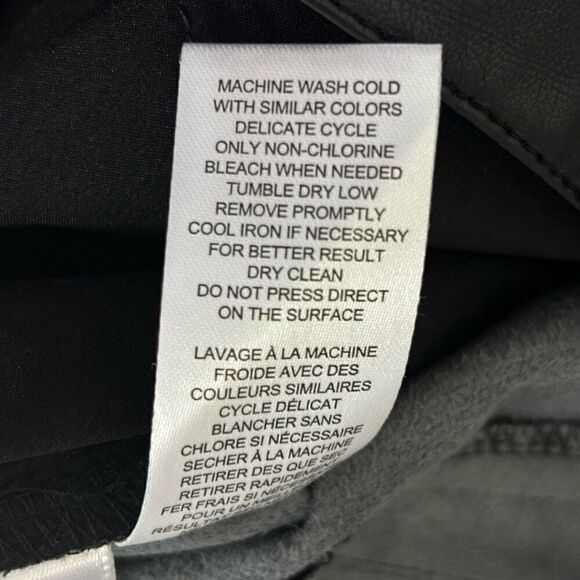 Elie Tahari Black Faux Leather Tapered Leg Pants size 8 - Picture 5 of 10